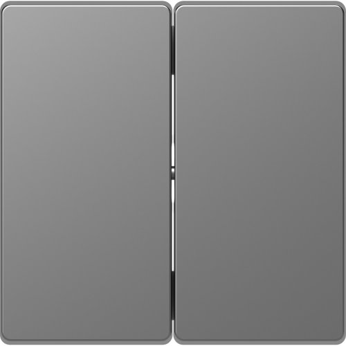 Лицевая панель Schneider Electric Merten D-Life для 2-кл. выключателя сталь картинка